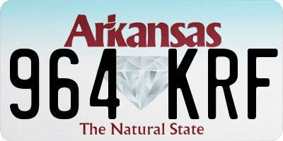 AR license plate 964KRF