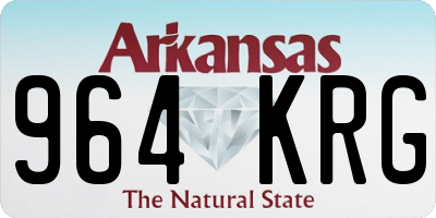 AR license plate 964KRG