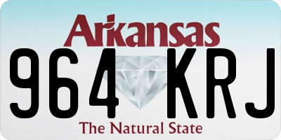 AR license plate 964KRJ