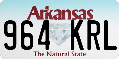 AR license plate 964KRL