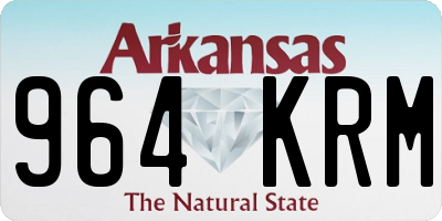 AR license plate 964KRM