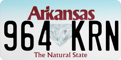 AR license plate 964KRN