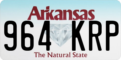 AR license plate 964KRP