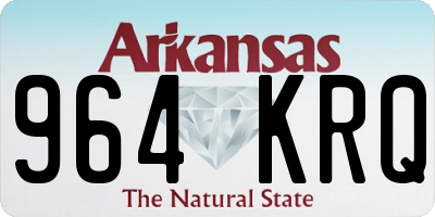 AR license plate 964KRQ