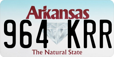 AR license plate 964KRR