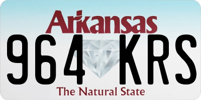 AR license plate 964KRS