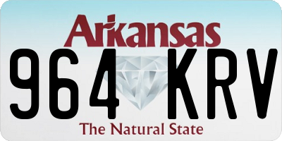 AR license plate 964KRV