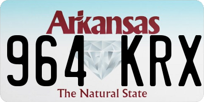 AR license plate 964KRX