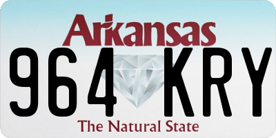 AR license plate 964KRY