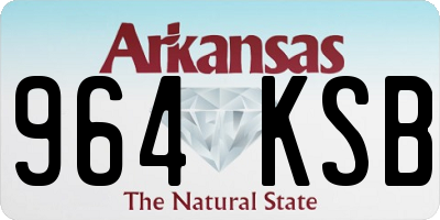 AR license plate 964KSB