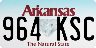 AR license plate 964KSC
