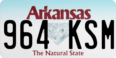 AR license plate 964KSM