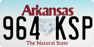 AR license plate 964KSP