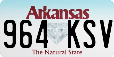 AR license plate 964KSV