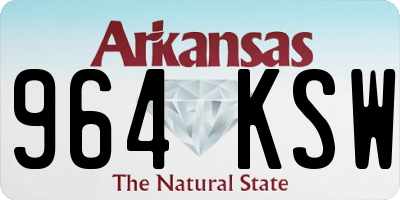 AR license plate 964KSW