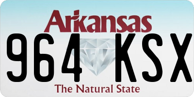 AR license plate 964KSX
