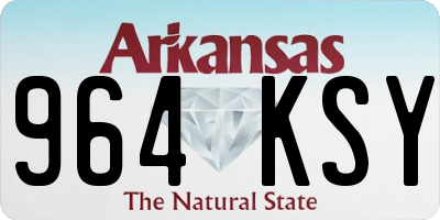 AR license plate 964KSY