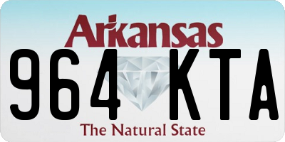 AR license plate 964KTA