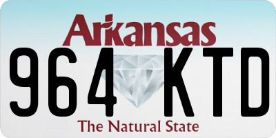 AR license plate 964KTD