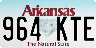 AR license plate 964KTE