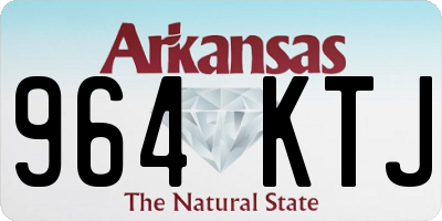 AR license plate 964KTJ