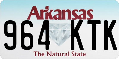 AR license plate 964KTK