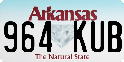 AR license plate 964KUB