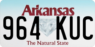 AR license plate 964KUC