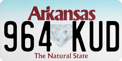 AR license plate 964KUD