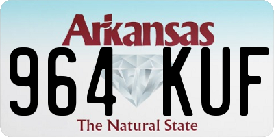 AR license plate 964KUF
