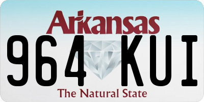 AR license plate 964KUI