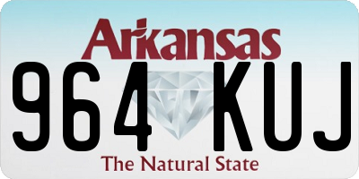 AR license plate 964KUJ