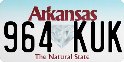 AR license plate 964KUK