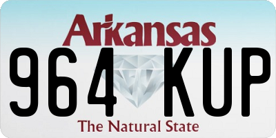 AR license plate 964KUP
