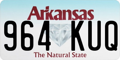AR license plate 964KUQ