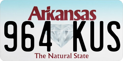 AR license plate 964KUS