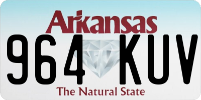 AR license plate 964KUV