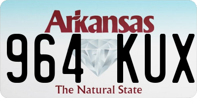 AR license plate 964KUX