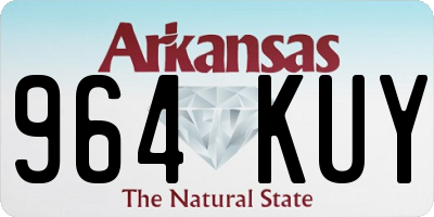 AR license plate 964KUY