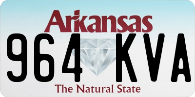 AR license plate 964KVA
