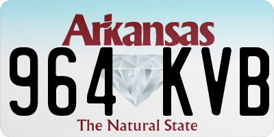 AR license plate 964KVB