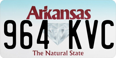 AR license plate 964KVC