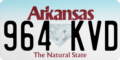 AR license plate 964KVD