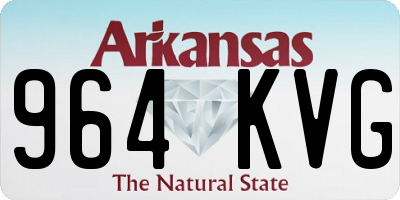 AR license plate 964KVG