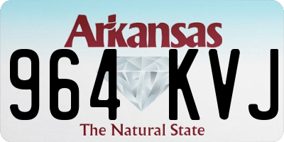 AR license plate 964KVJ