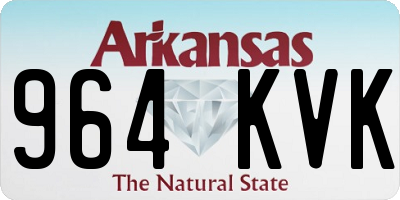 AR license plate 964KVK