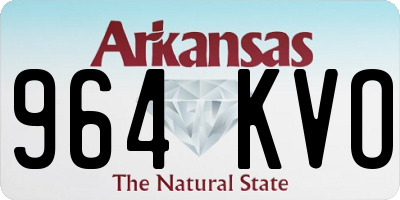 AR license plate 964KVO