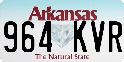 AR license plate 964KVR