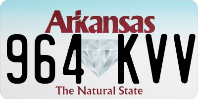 AR license plate 964KVV
