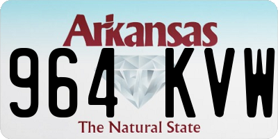 AR license plate 964KVW